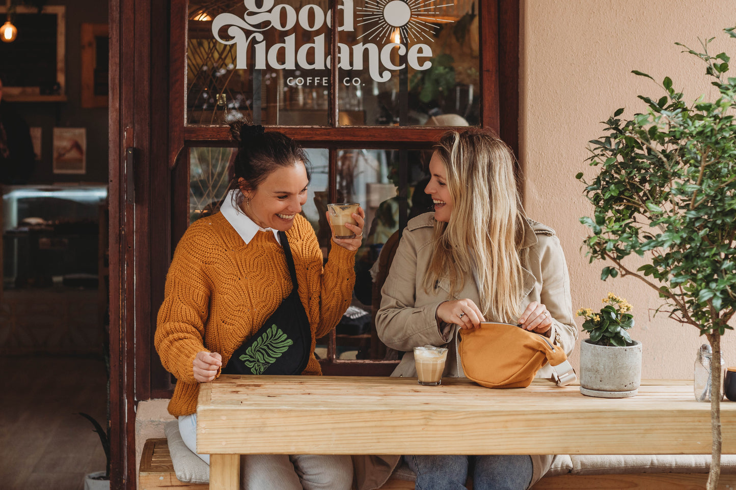 Canvas Moonbag in Mustard (Astrid Blumer Collab)